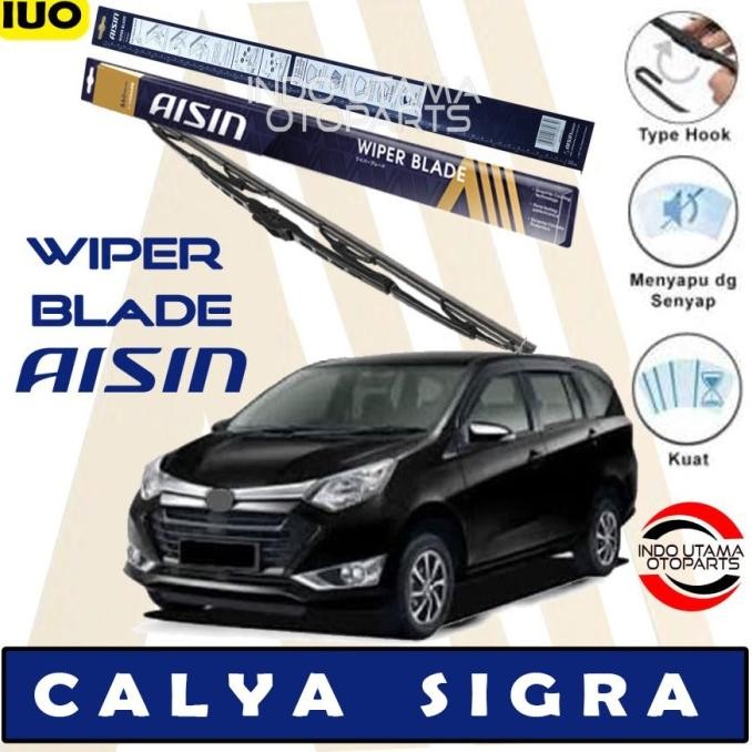 Wiper Mobil Calya Sigra Aisin Sepasang 17-22" Original