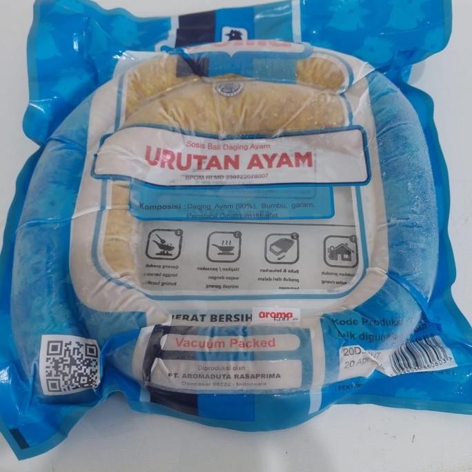 

URUTAN Ayam - SOSIS Bali Ayam Asli Aroma (Chicken Sausage Halal) GGS