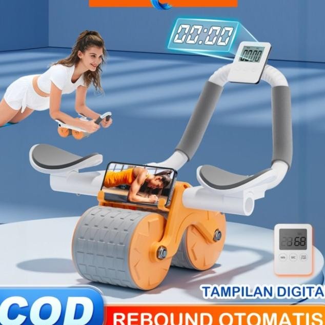 Casao Ab Roller Double Wheel Ab Wheel Alat Latihan Otot Perut Speeds