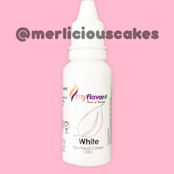 

White Gel My Flavor Food Color Food Colour Pewarna Makanan