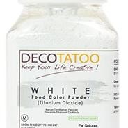 

Pewarna Makanan Putih White Decotatoo Color Powder Fat Soluble 60.5 Gr