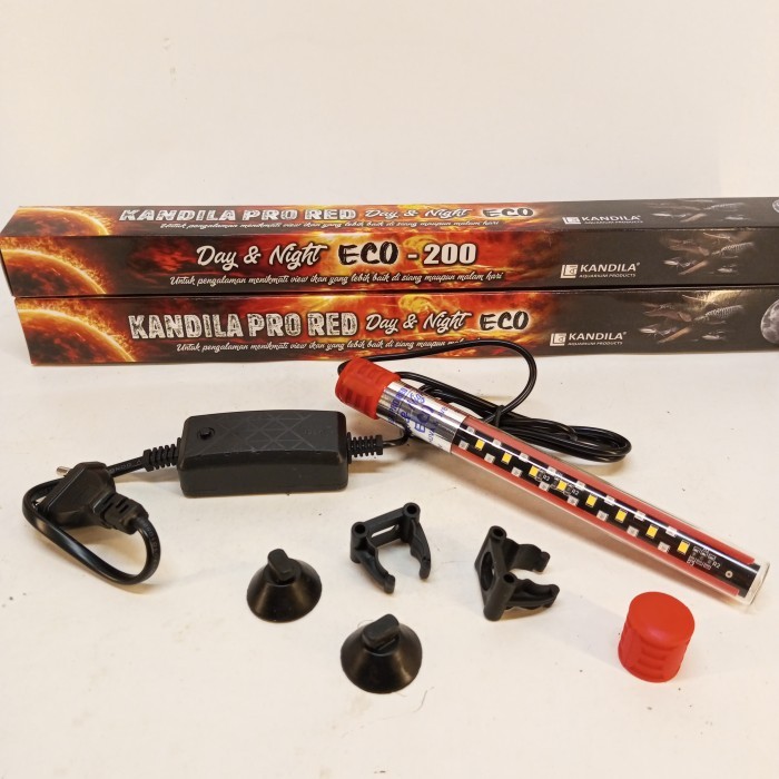 Kandila Pro Red Day And Night Eco Lampu Taning Aquarium