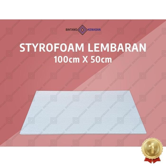 

Serba Murah Styrofoam Lembaran 100 X 50 X 2Cm Lembaran Packing Lembaran Dekorasi Papan Styrofoam / Ekspedisi Stock Terbatas
