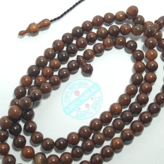 Tasbih Kayu Kaokah Kokka 99 Istanbul Turki Coklat