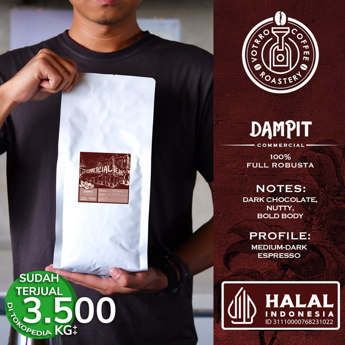 

Biji Kopi 100% Full Robusta Dampit Roasted Commercial - Best Price