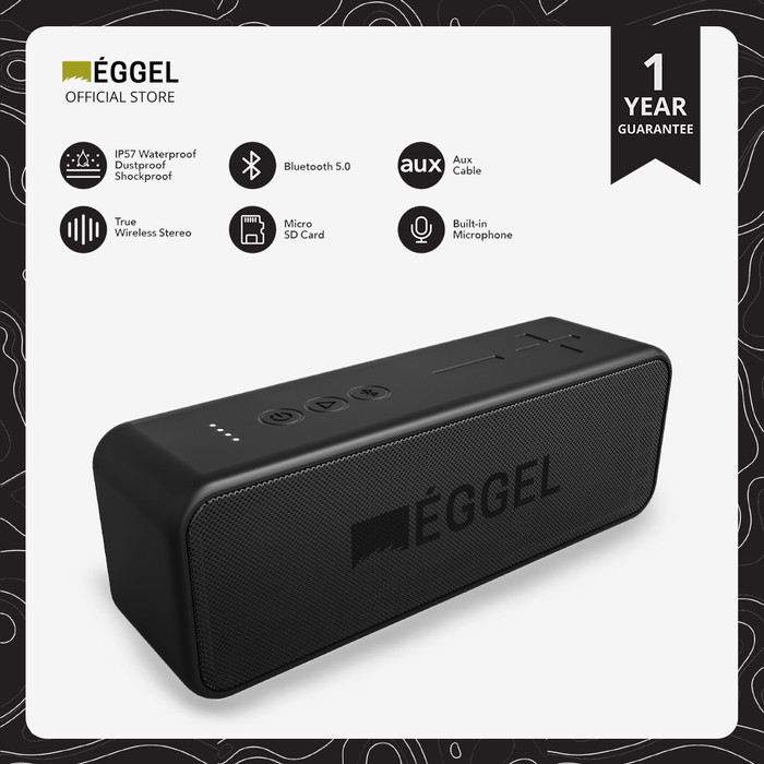 Eggel Active 2 Waterproof Action Portable Bluetooth Speaker