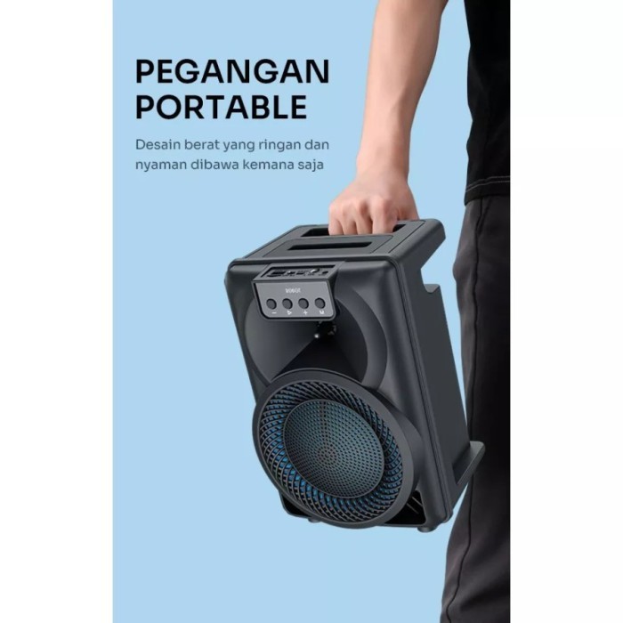 Robot RB350 Speaker Karaoke Portable Bluetooth 5.3 With Microphone RGB
