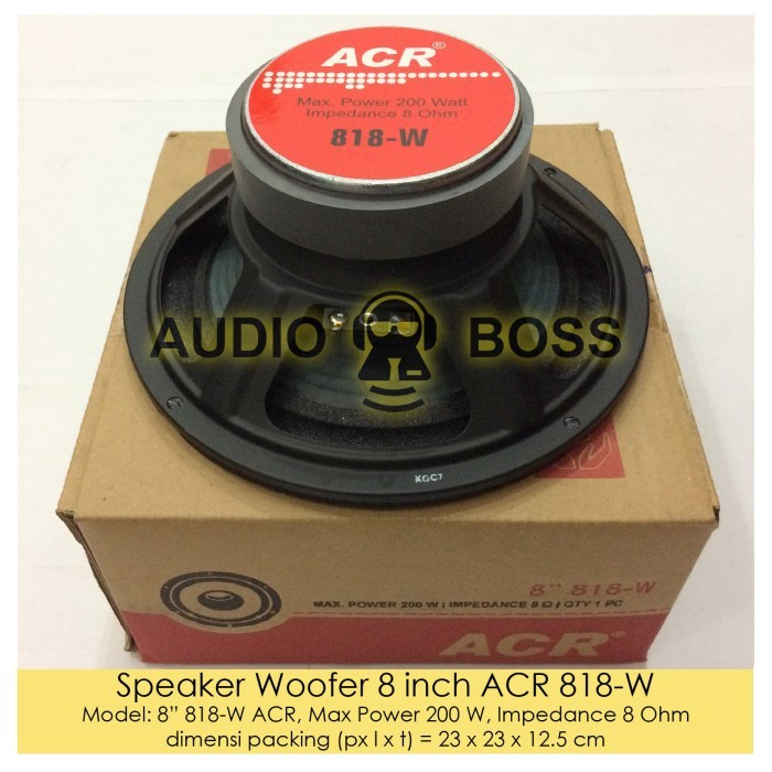 Speaker Woofer 8 inch ACR 818-W / Speaker Woofer ACR 8" 818 200W