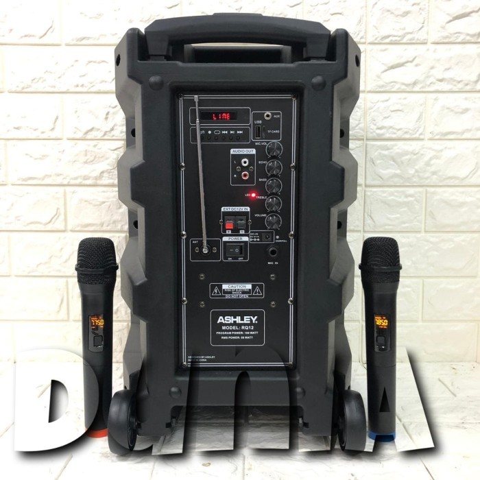 Speaker Portable Wireless Meeting Ashley RQ12 Original 12 inch Bluetoo