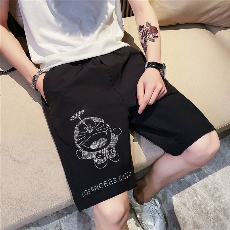 Five-Point Shorts Men's Summer Thin Trendy Loose Outer Wear Men's5Pants Fashion BrandinsPopular Quic