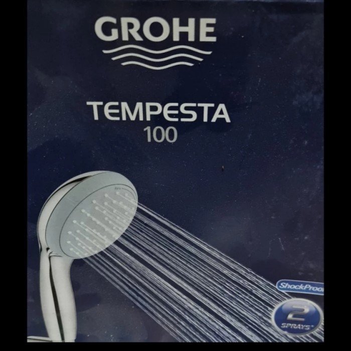 Ready PROMO GROHE TEMPESTA 100 SALE KEPALA SHOWER 2 PENGATURAN AIR RAIN &