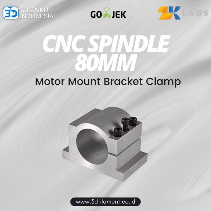 Jual Zaiku Cnc Router 80 Mm Spindle Motor Mount Bracket Clamp