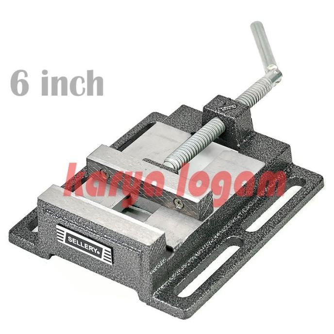 Ragum Catok Duduk Untuk Stand Bor Jepitan Dudukan Bor - 6 Inch Sellery