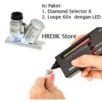 

Diamond Selector II + Loupe 60x Zoom with LED - PAKET Lengkap Hemat 2