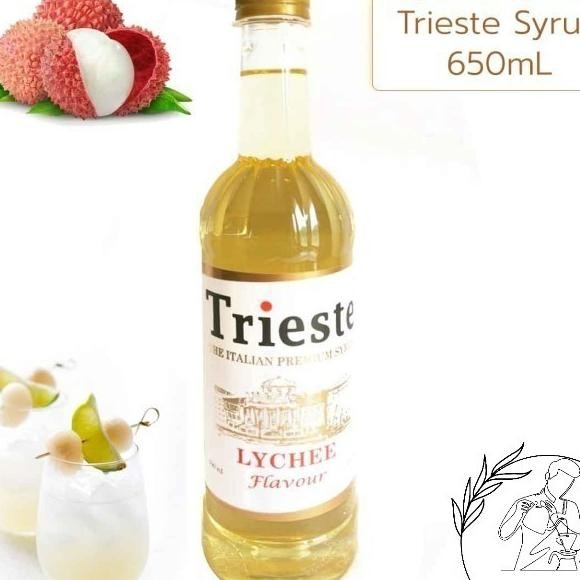 

650Ml Lychee Trieste Syrup Sirup Kopi Coffee - Leci