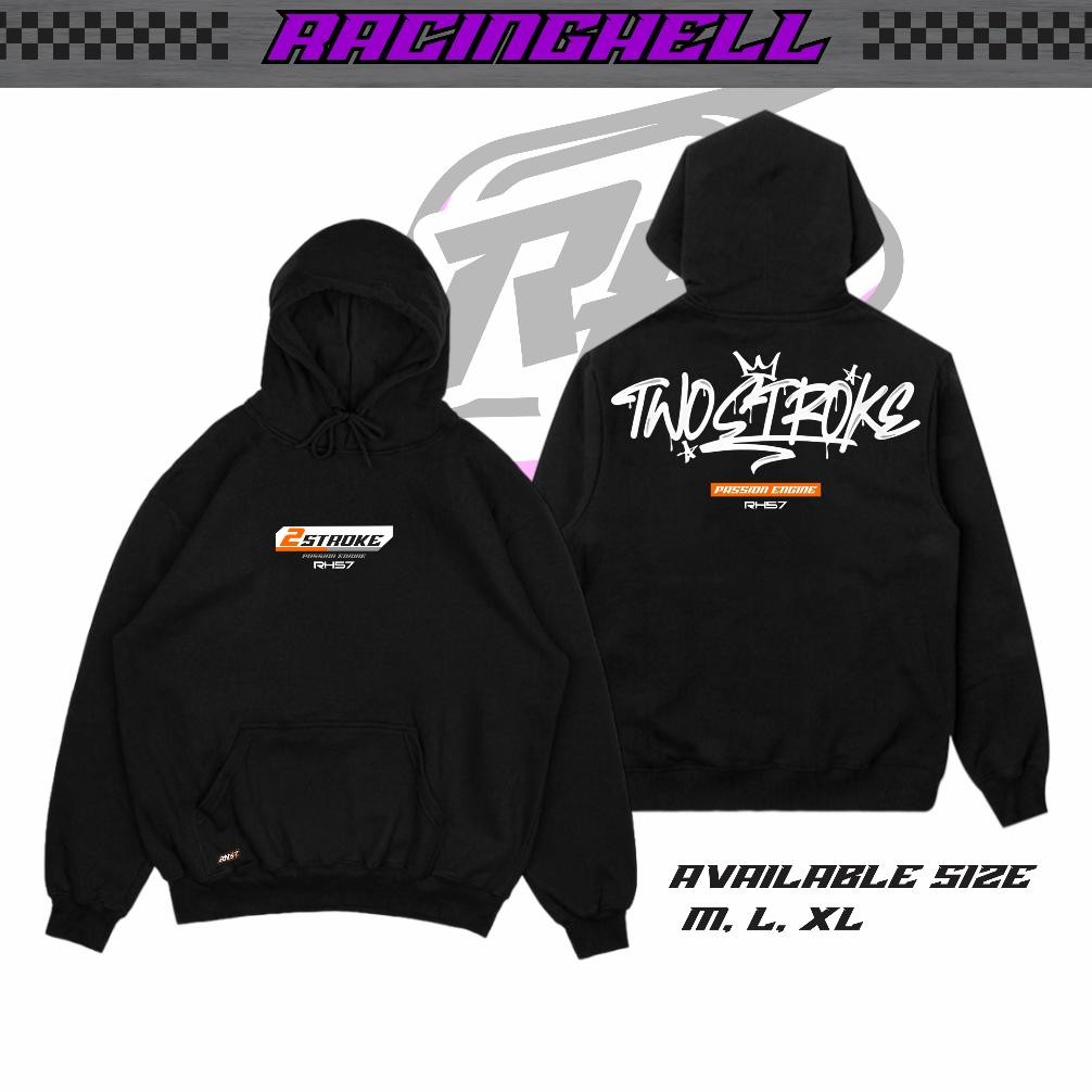 Promo Jaket Hodie Motor Balap Racinghell 2 Stroke Premium Series Pria Wanita Jumper Hoodie Distro Ra