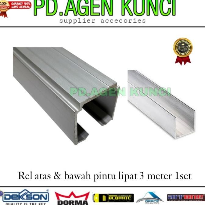 Rel Pintu Lipat Atas Bawah Hd 300 Alm Rel Pintu Folding 1Set