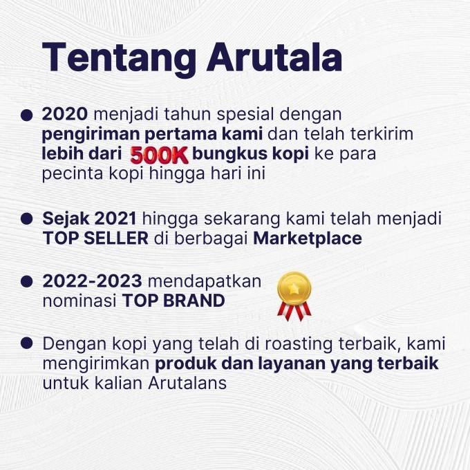 

Arutala Kopi Gayo Alur Badak Robusta Coffee 1Kg