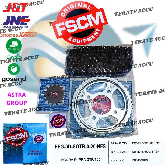 Gear Set Rantai Motor FSCM Supra GTR 150 Astra Otopart Group Import