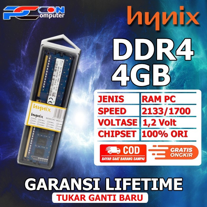 RAM PC LONGDIM MEMORY PC DDR4 4GB PC4-2133