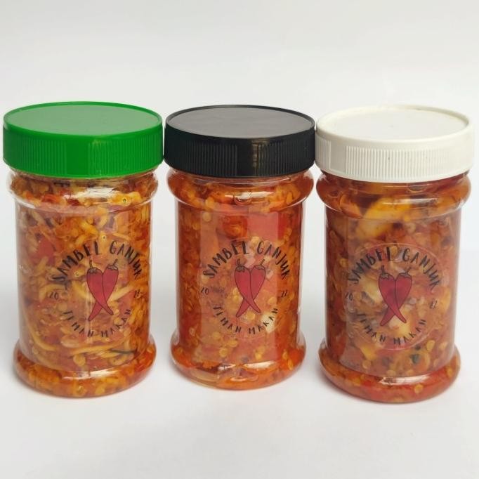 

Sambel Ganjur MIX (Paket 3 Jar) Original/cumi/teri medan/ 100% Cabai LS