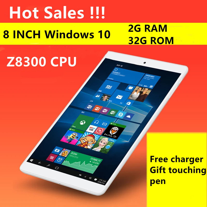 Hot Sales Gree Gift Touching Pen 8 Inch Windows 10 Z8300 Tablet PC Ram 2GB ROM 32GB Portabel 1280*80