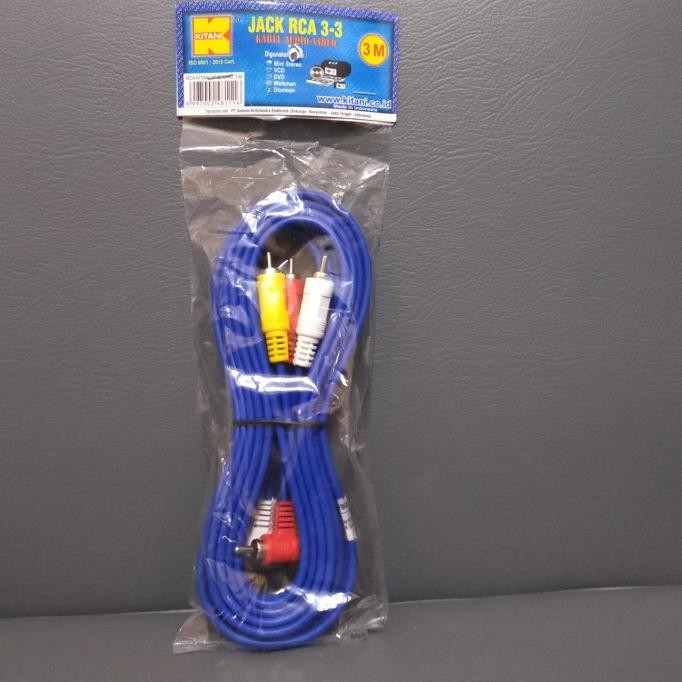 Kabel Rca 3-3 Kitani 3 Meter Murah