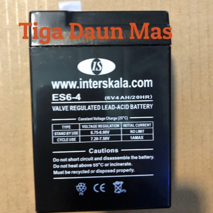 Batre / Battery 6v 4ah/ Aki Timbangan 6v4Ah
