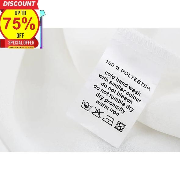 

ORIGINAL CARE LABEL WASHING COTTON DAN POLYESTER TAG SUPER PREMIUM CO 1X DI KIRIM 600PCS er-6