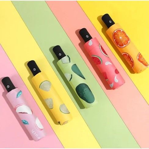 Payung Lipat Murah Import Motif Buah Buahan Payung Manual