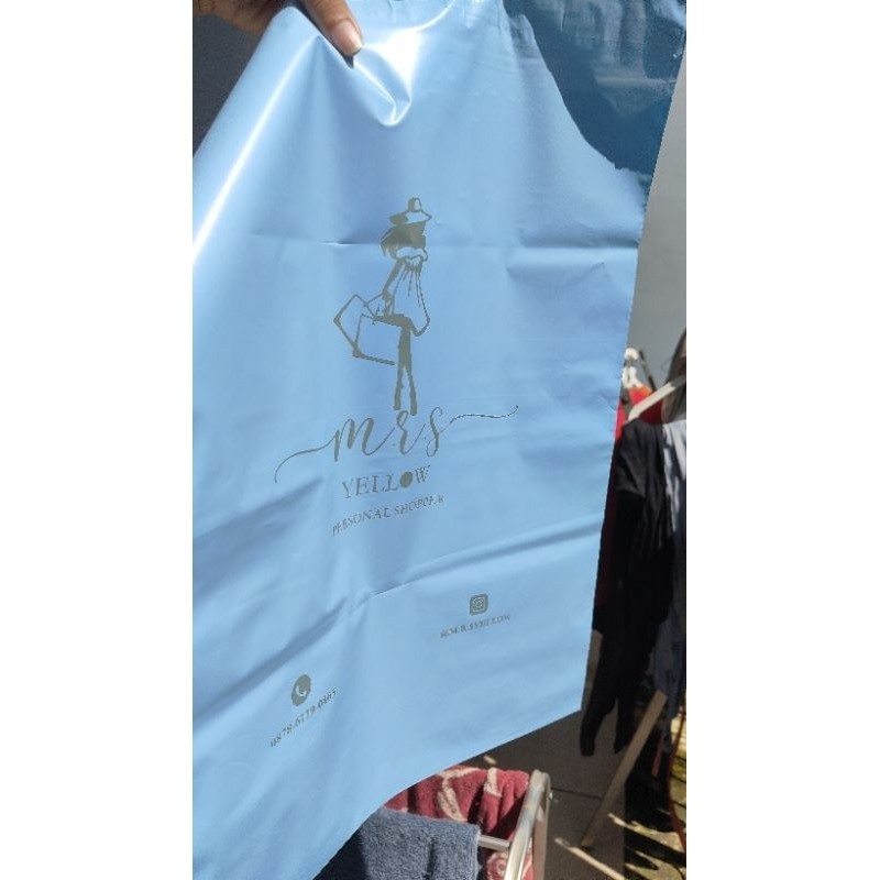 

COSTUM PLASTIK PACKING POLYMAILER SABLON BLUE SERIES PREMIUM 100 PCS