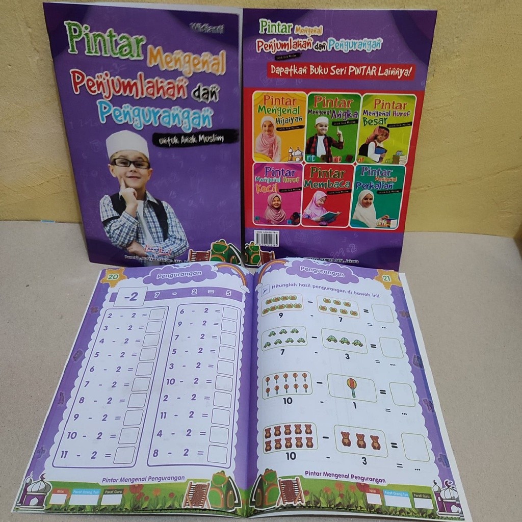 

Buku Pintar Mengenal Penjumlahan dan Pengurangan untuk Anak Muslim Full Color