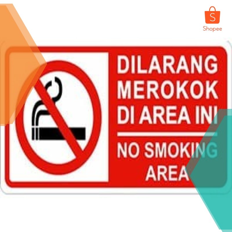 

Grosir Custom. Rambu / Sign Dilarang Merokok (No Smoking) Elegan