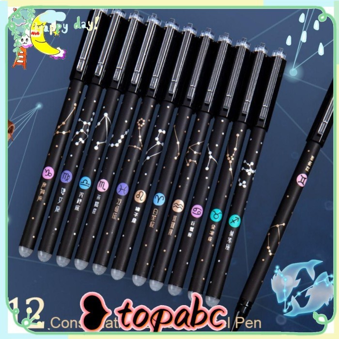 

Vee Top 12Pcs/Set Gel Pena Perlengkapan Kantor Sekolah Alat Tulis Kreatif