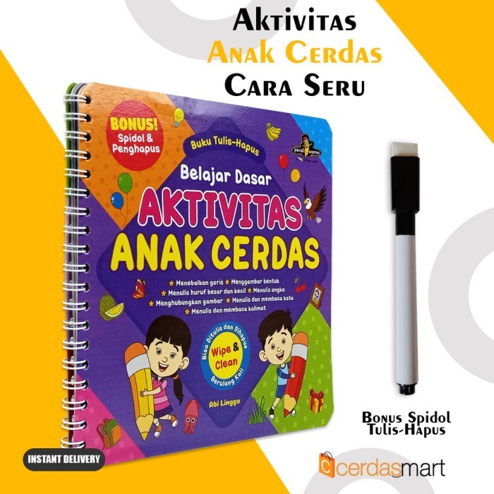 

Bana Buku Anak & Tk Paud - Belajar Dasar Aktivitas Anak Cerdas -Tulis Hapus