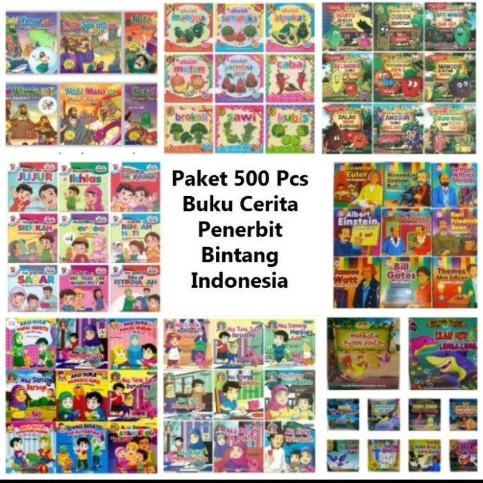 

Bana Paket Buku Cerita Anak Bintang Indonesia Campur Seri Isi 500