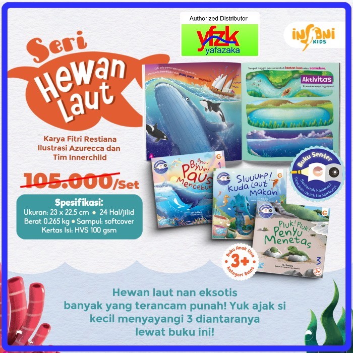 

Bana Buku Anak Seri Hewan Laut 1 Set