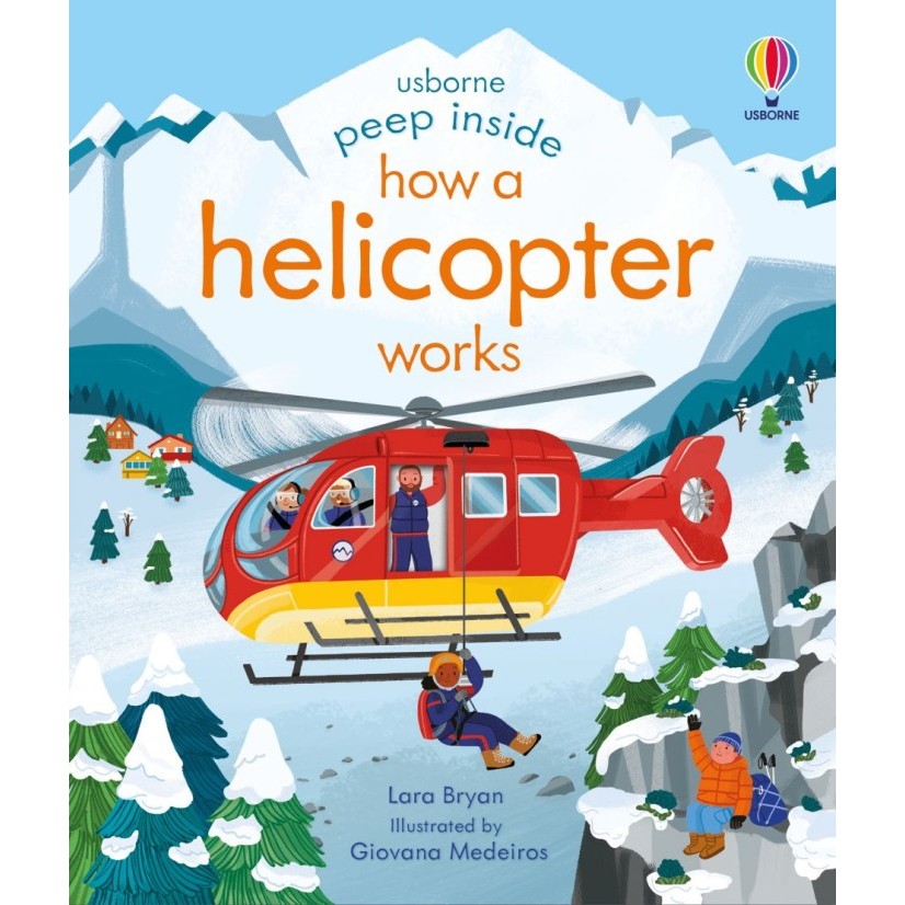 

Bana [Edu] Usborne Story Book Peep Inside Helicopter Buku Cerita Anak