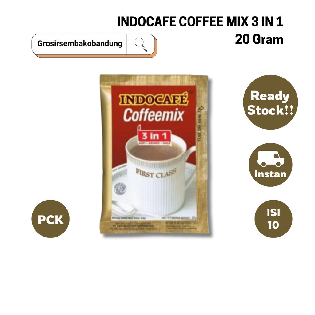 

INDOCAFE COFFEE MIX 3 IN 1 PCK 10X20g - 1 Pck - Kota Bandung