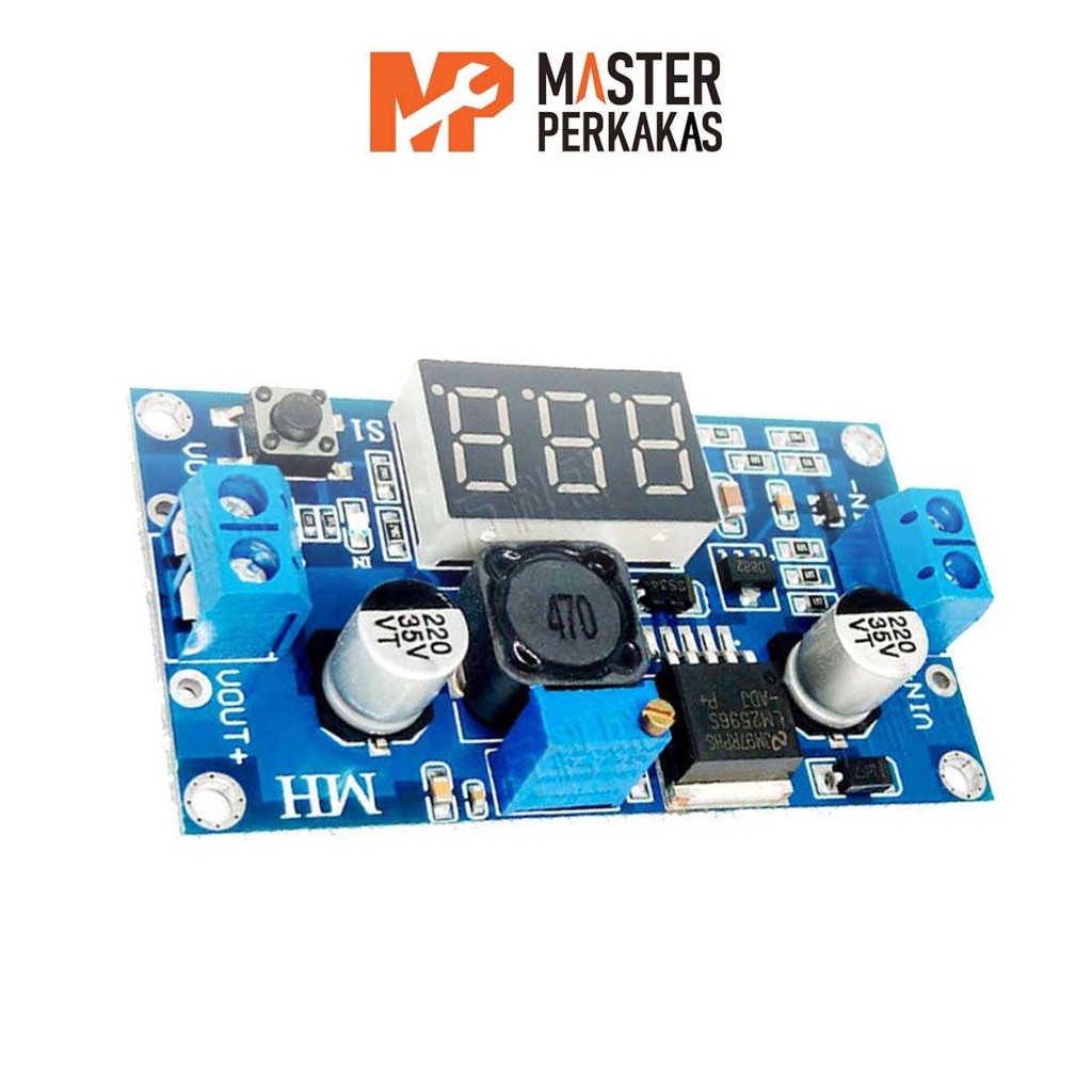 Step Down DC-DC LED LM2596 MP / Voltmeter LM2596S 2.5-40V ke 1.25-37V