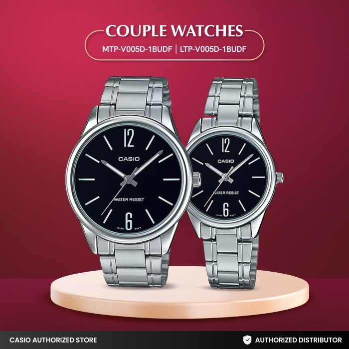 Casio Jam Tangan Couple Analog V005D-1BUDF