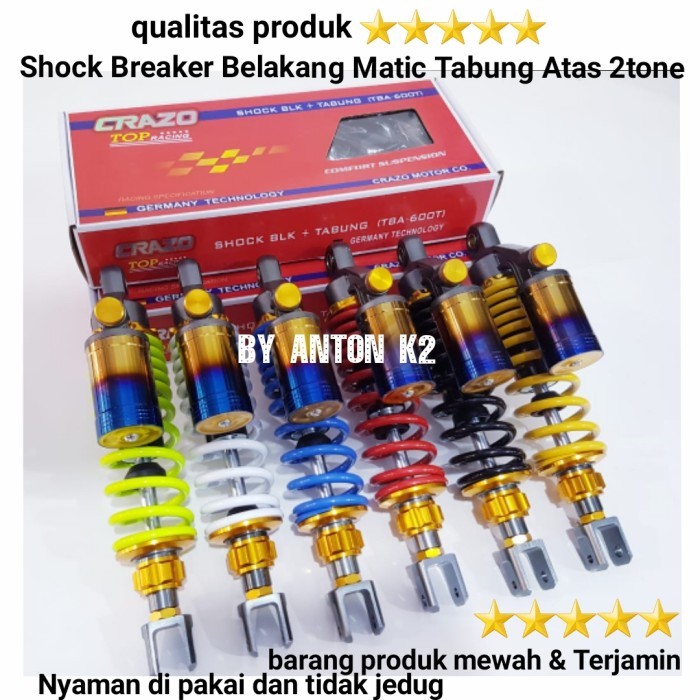 Shock Breaker Belakang Tabung Variasi Motor Mio/Beat Street-Beat Pop Fto