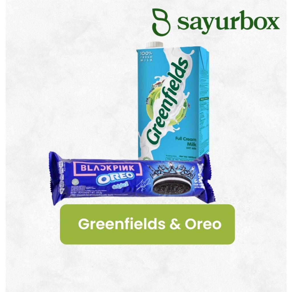 

Bundle Oreo Biskuit & Greenfields Susu UHT Full Cream 1 pack