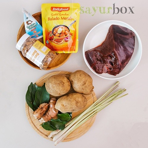 

Paket Masak Sambal Goreng Hati Sapi 1 pack Sayurbox