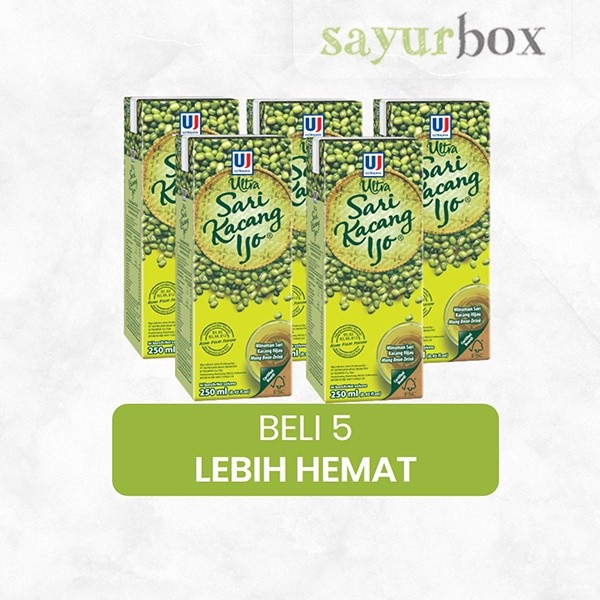 

Bundling Ultra Minuman Sari Kacang Hijau 250 ml 5 pcs Sayurbox