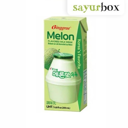 

Binggrae Melon Flavored Milk Drink 200 ml Sayurbox