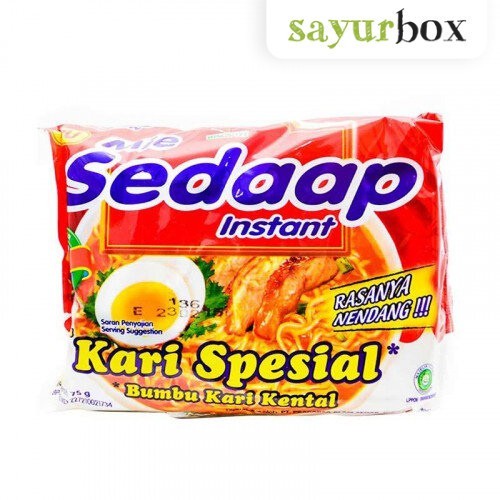 

Sedaap Mie Kari Kental Spesial 76 gram Sayurbox