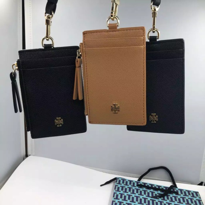 

Ready Lanyard Tory Burch Original Navy Black Kartu Kerja