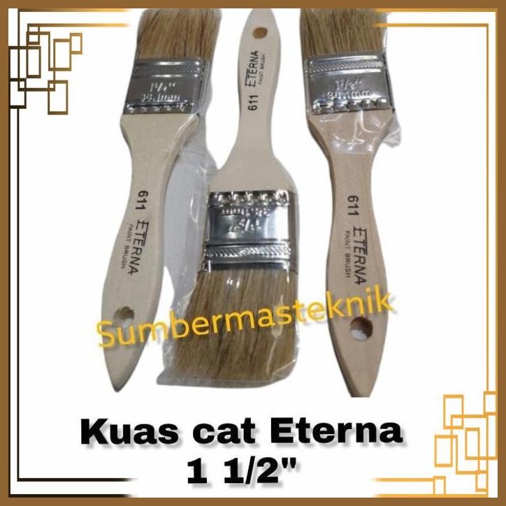 

[SMT] KUAS CAT ETERNA 1.5" / KUAS ETERNA 611 - 1 1/2" 1 BOX ISI LUSIN