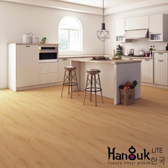 Lantai Vinyl Plank 2Mm Hanguk Lite Harga Per Box Motif Kayu Lembaran